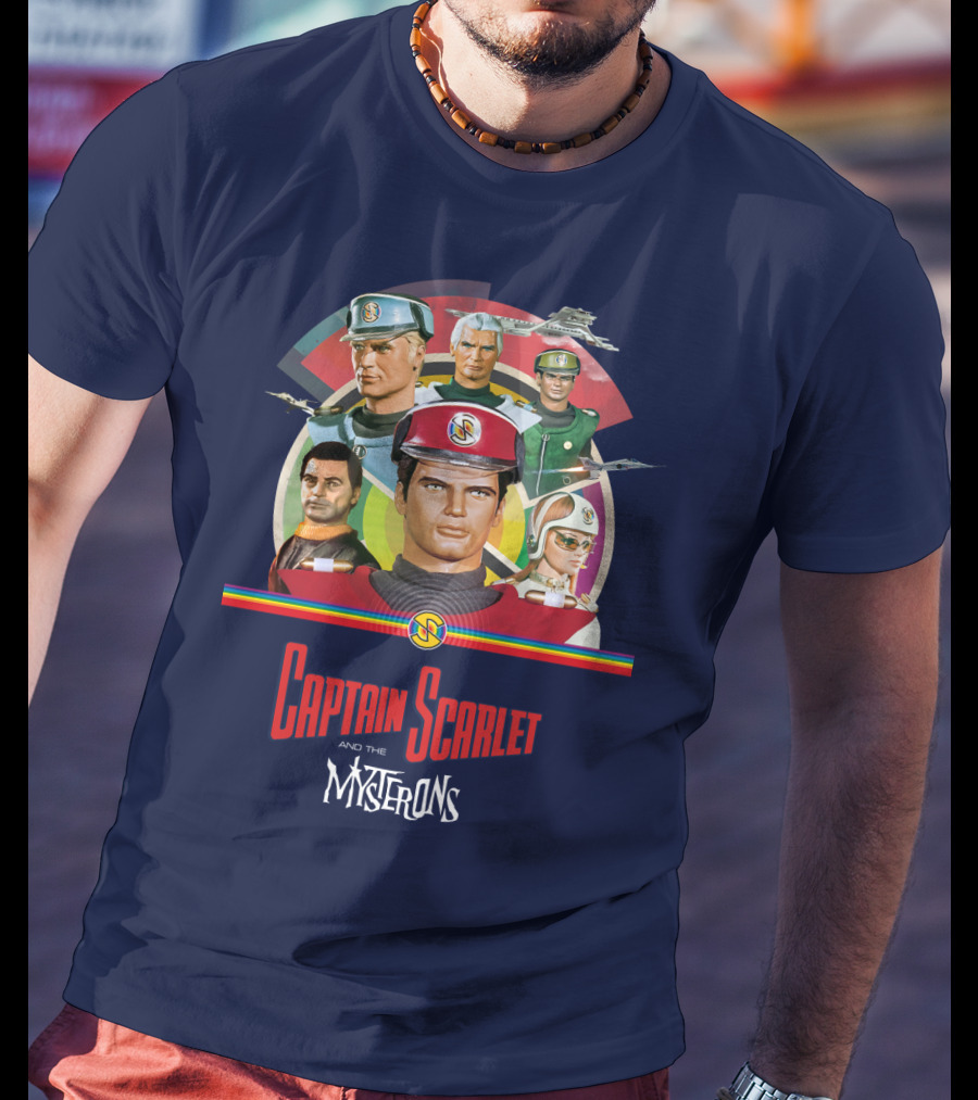 Captain Scarlet And The Mysterons Animated Series Characters Group T-Shirt