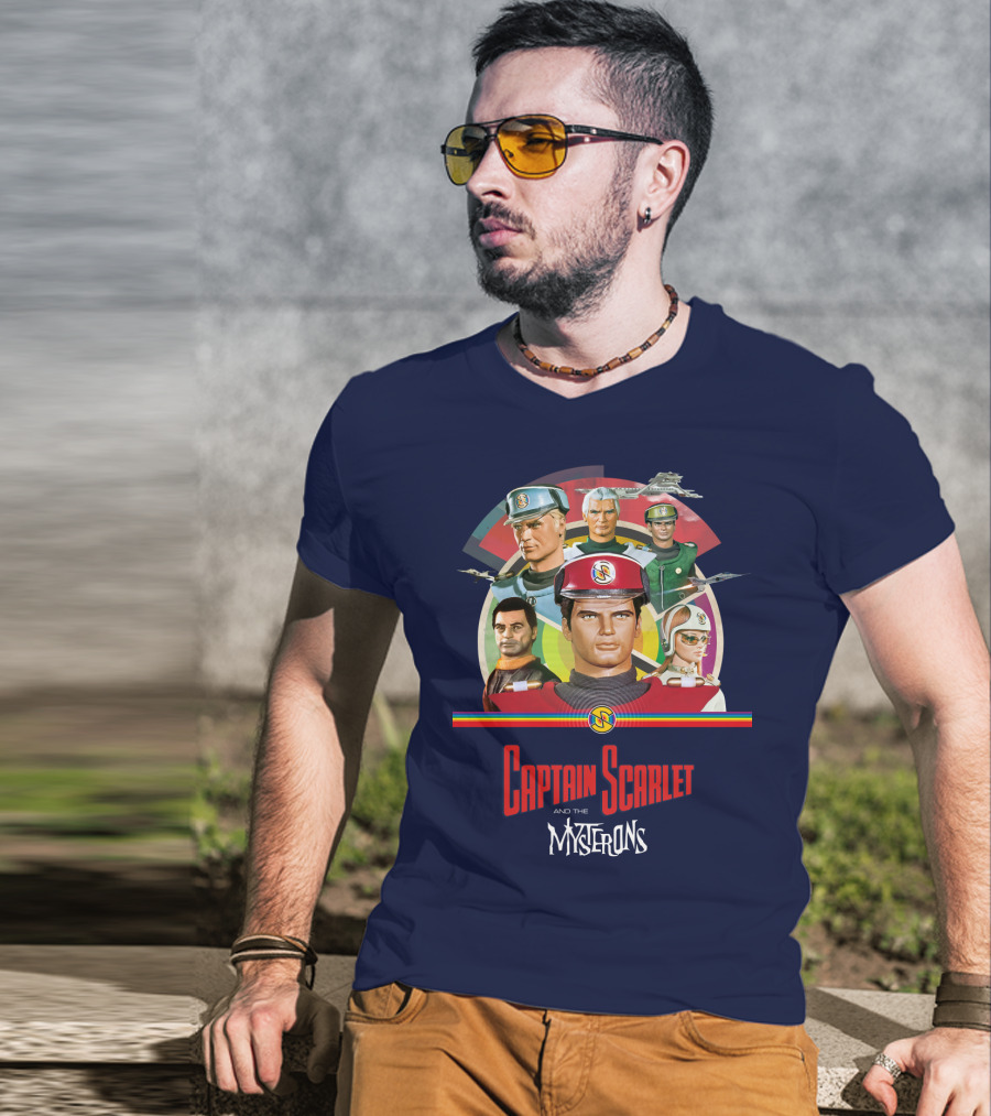 Captain Scarlet And The Mysterons Animated Series Characters Group T-Shirt