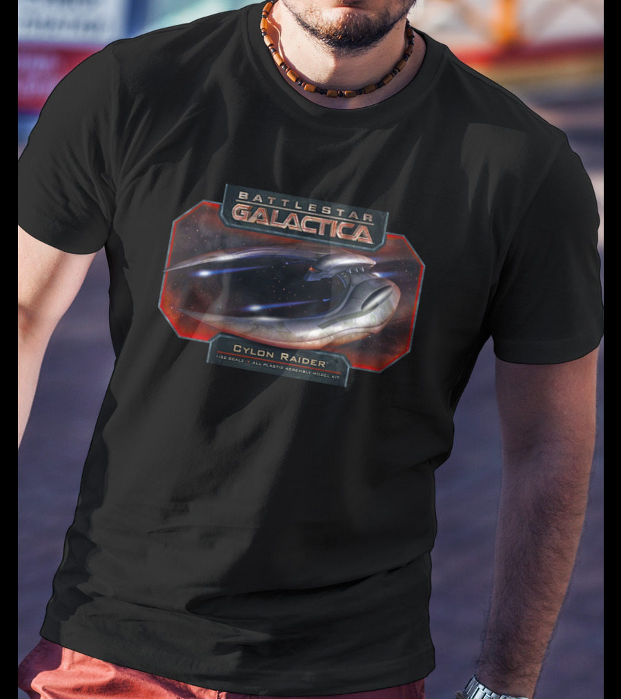 Battlestar Galactica Cylon Raider Plastic Assembly Model Kit T-Shirt