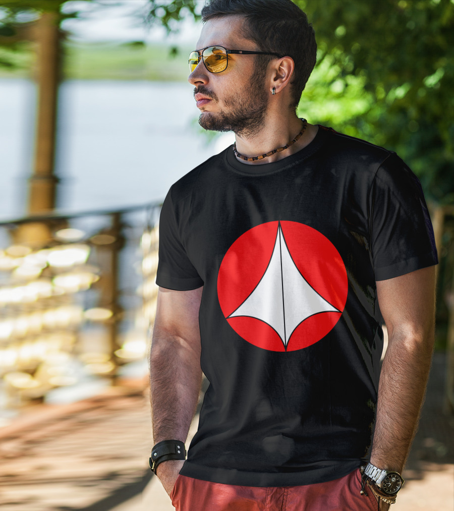 Robotech Symbol Red And White Circle Emblem T-Shirt