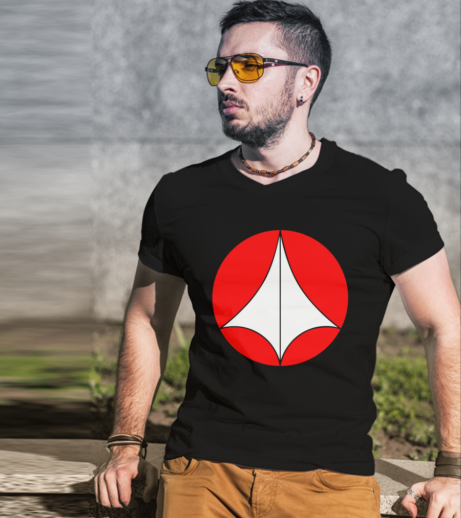 Robotech Symbol Red And White Circle Emblem T-Shirt