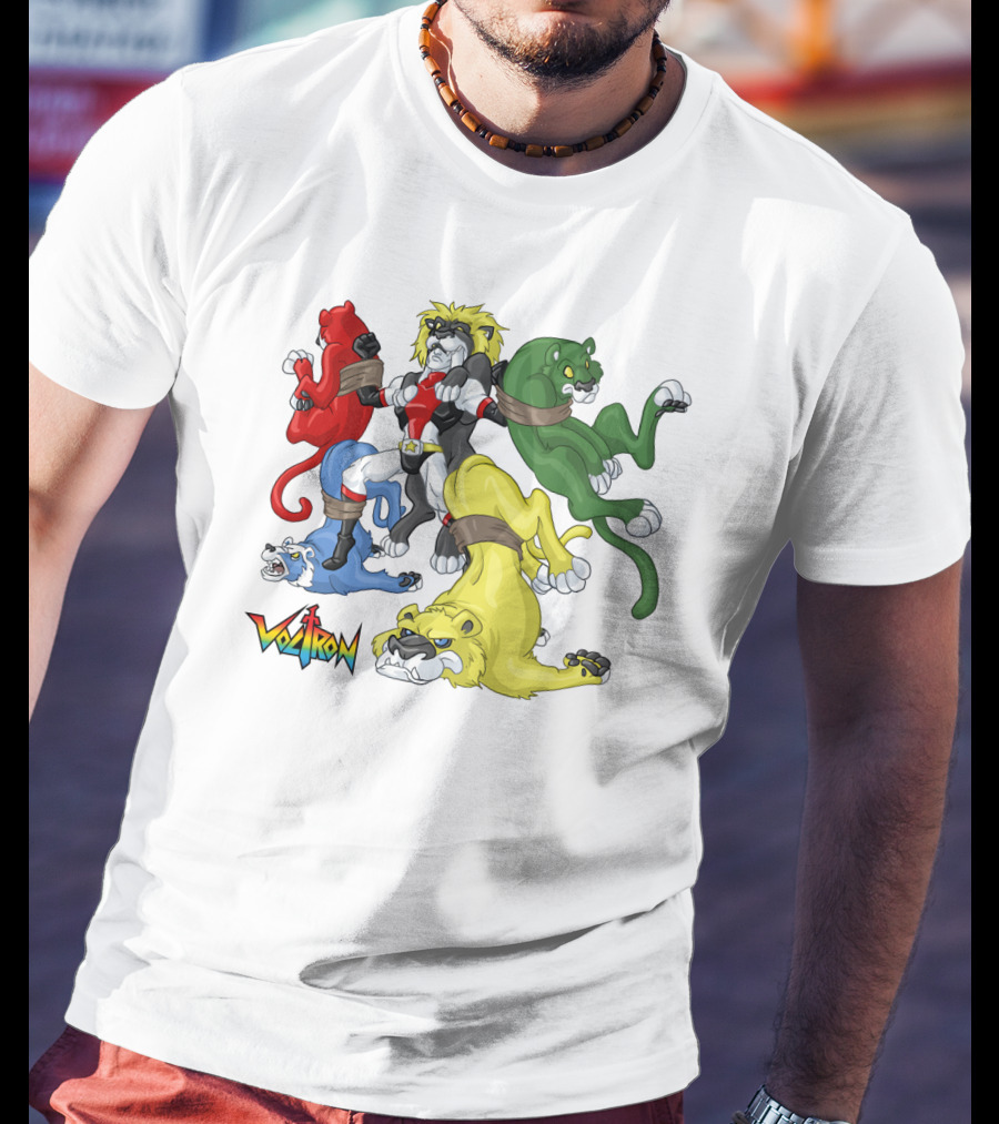 Voltron Classic Lions Team Assembly T-Shirt