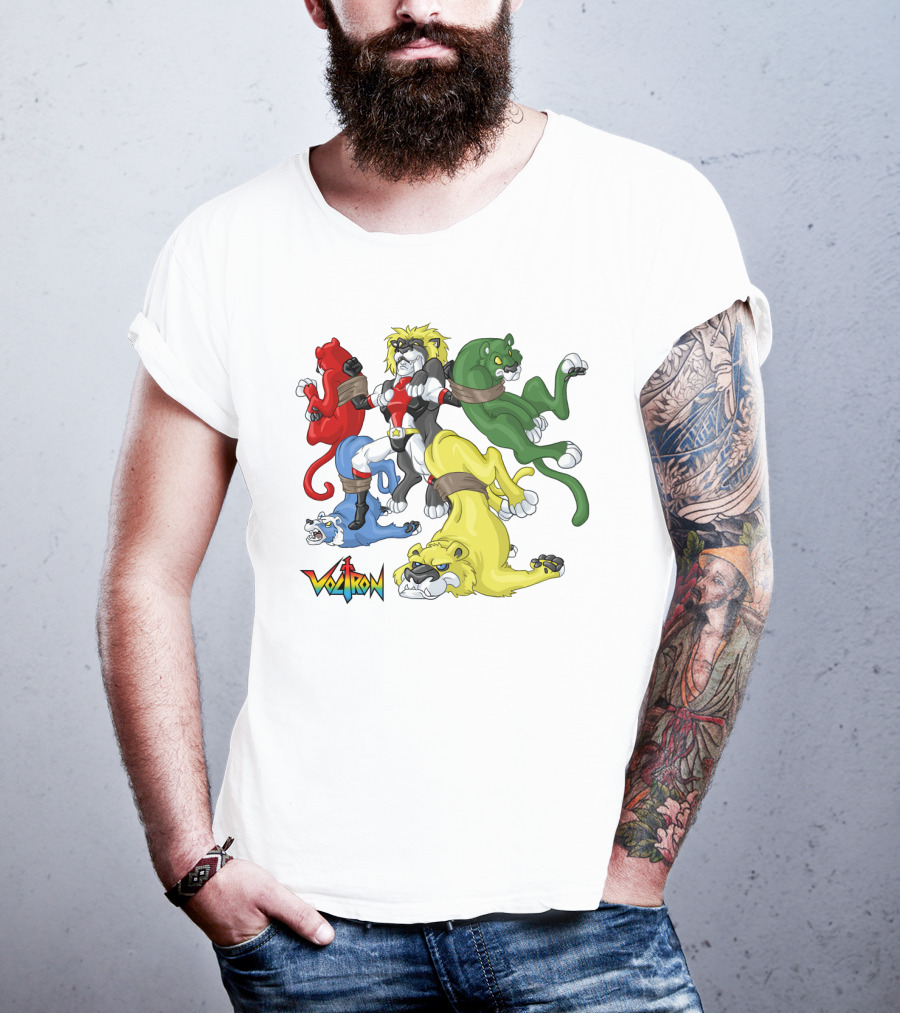 Voltron Classic Lions Team Assembly T-Shirt