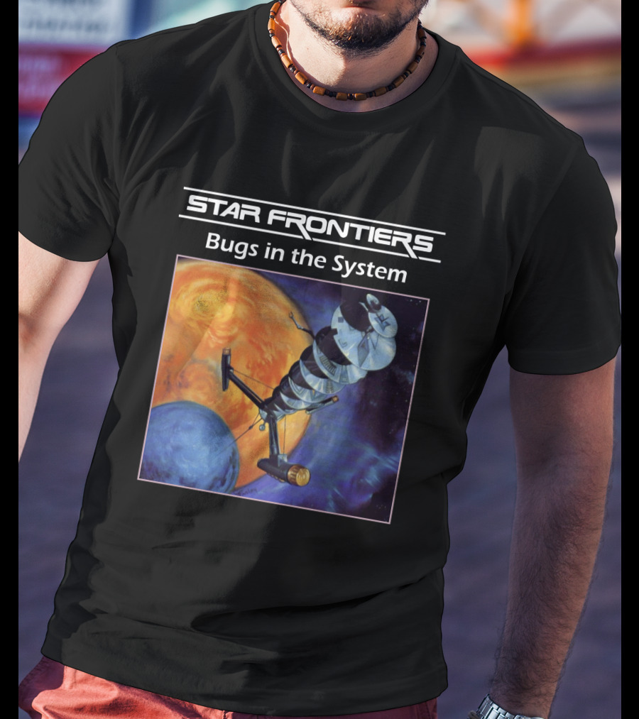Star Frontiers Bugs In The System Space Satellite Planets T-Shirt