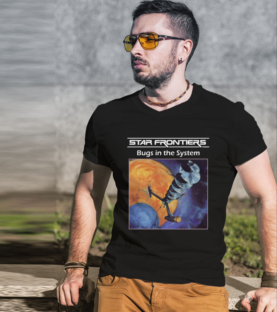 Star Frontiers Bugs In The System Space Satellite Planets T-Shirt