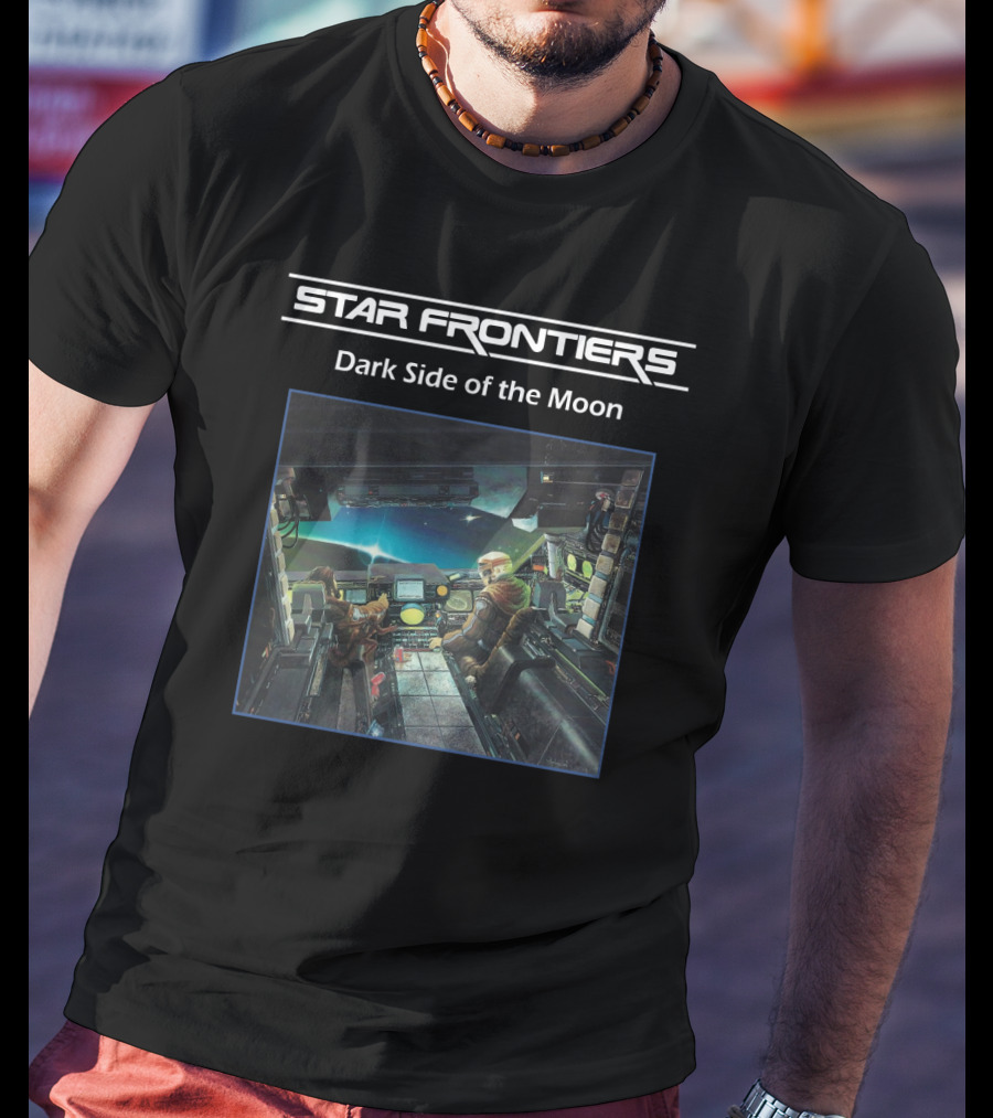 Star Frontiers Dark Side Of The Moon Spaceship Interior Scene T-Shirt
