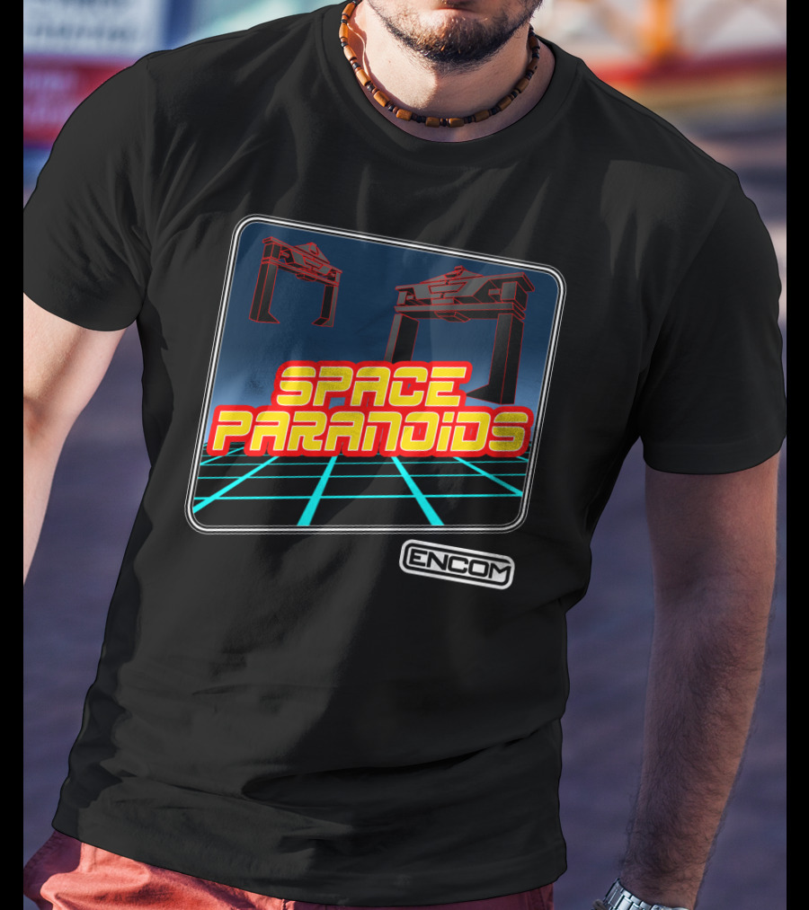 Space Paranoids Encom Retro Arcade T-Shirt