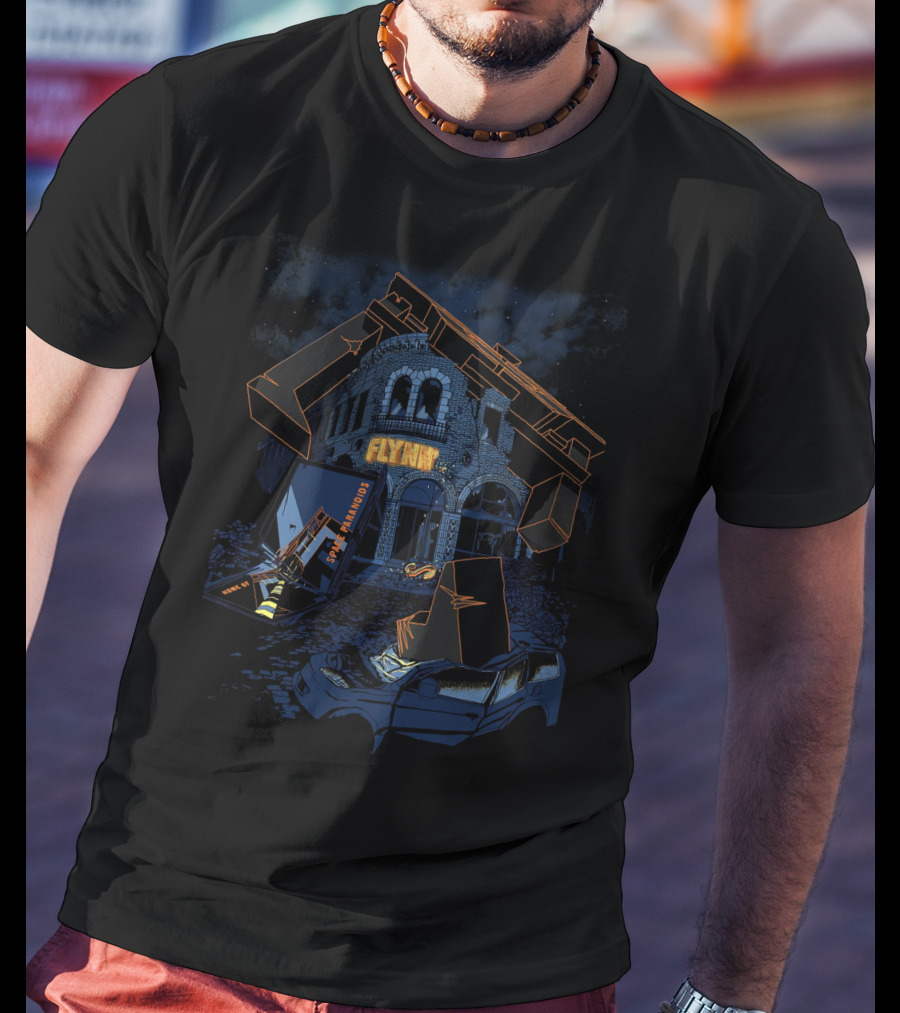 Flynn's Arcade Tron Legacy Encom Tower Flynn's Car T-Shirt
