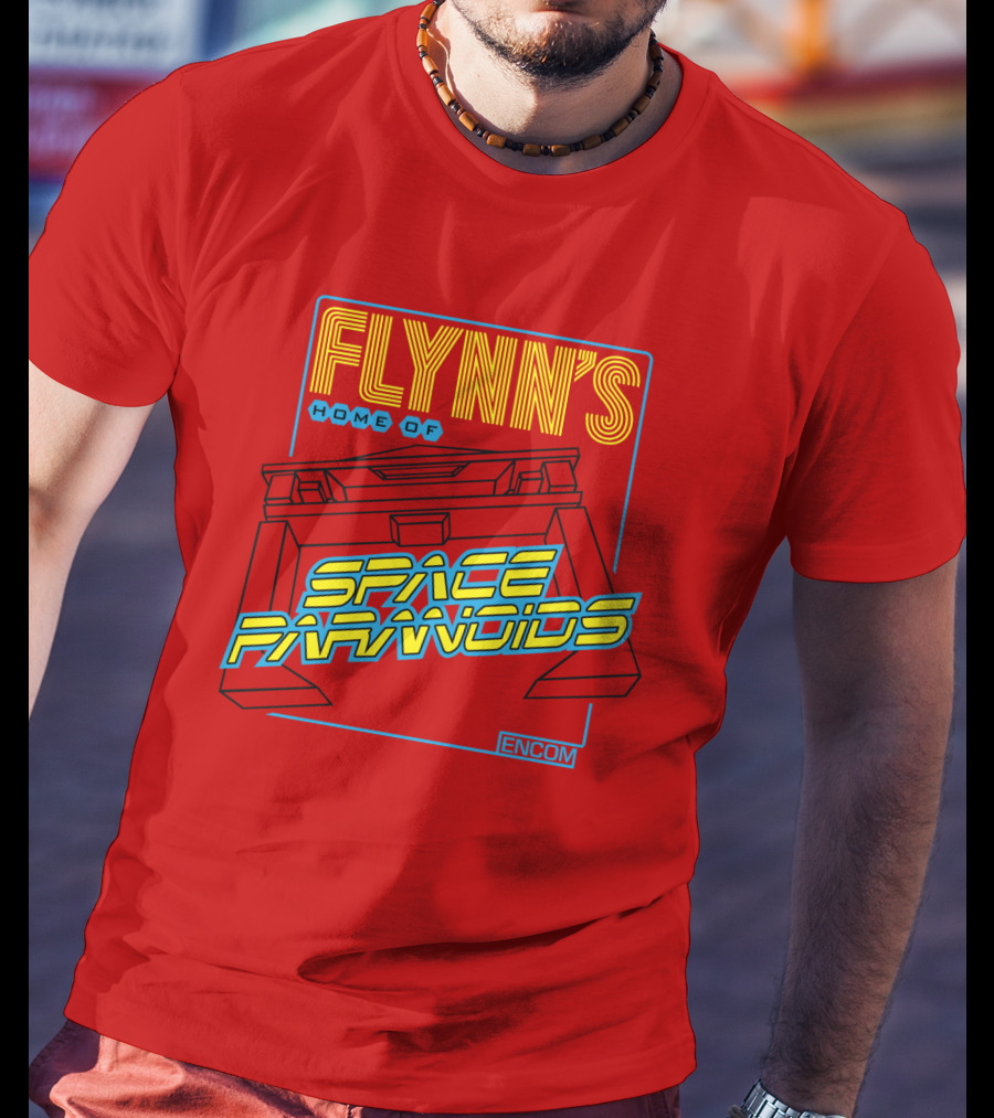 FLYNN'S Home Of Space Paranoids ENCOM T-Shirt