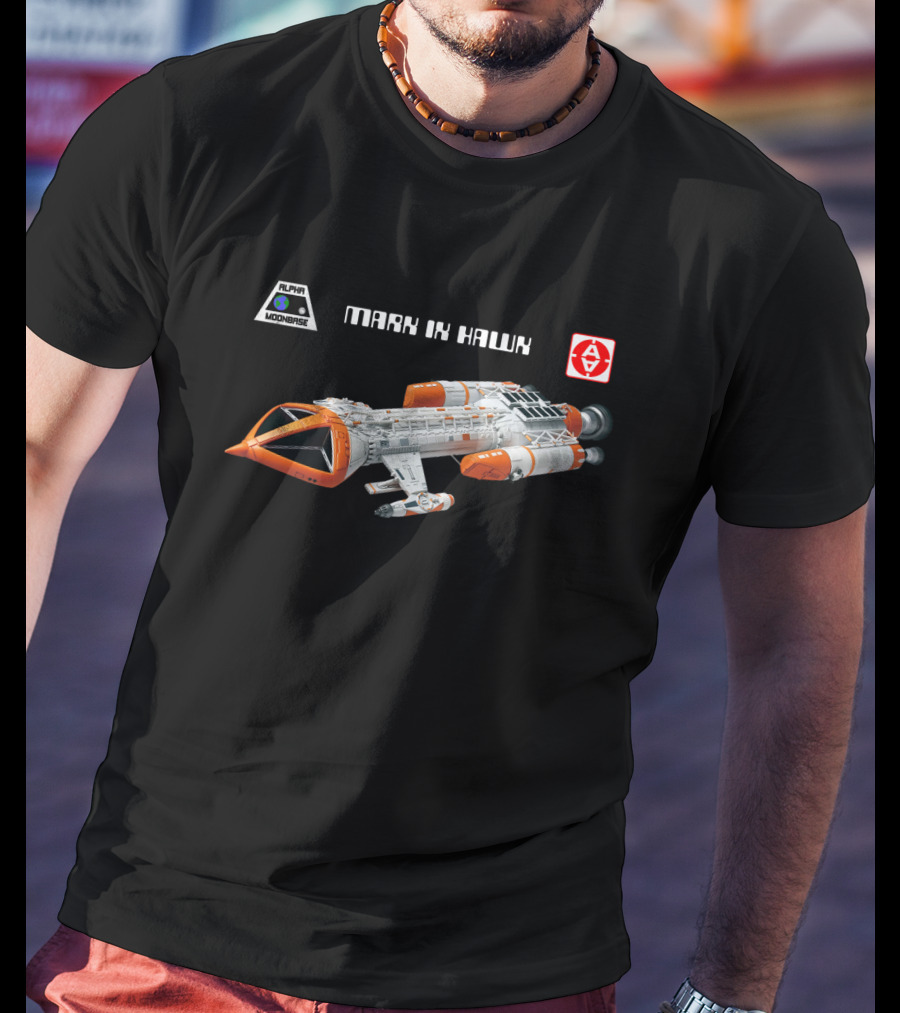 Alpha Moonbase Mark IX Hawk Spacecraft T-Shirt