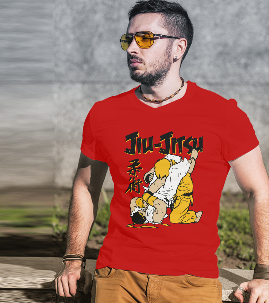 Jiu Jitsu Street Ryu Ken Martial Arts Showdown T-Shirt