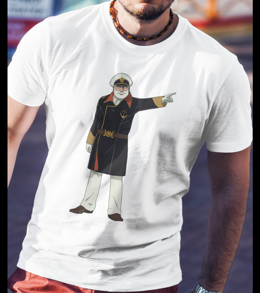 Captain Avatar Star Blazers Iconic Character Pose T-Shirt