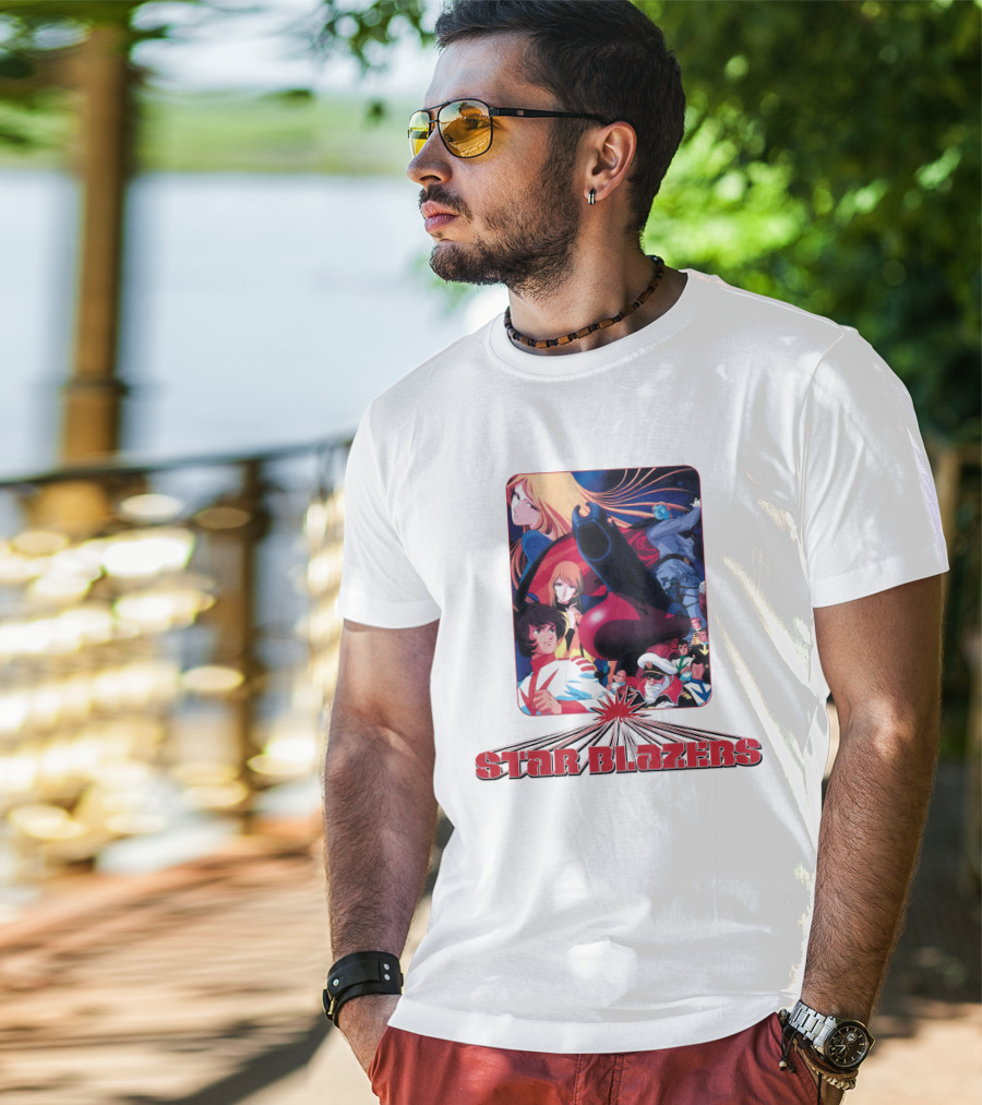 Star Blazers Classic Anime Character Montage Series T-Shirt