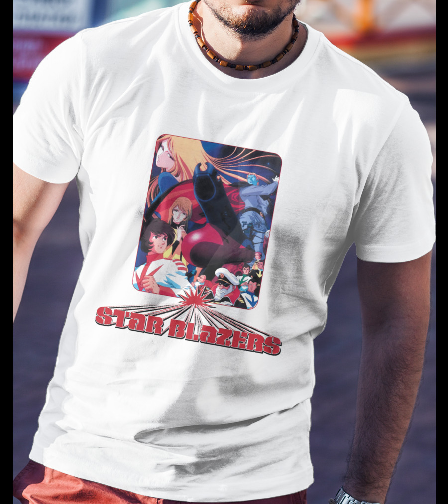 Star Blazers Classic Anime Character Montage Series T-Shirt