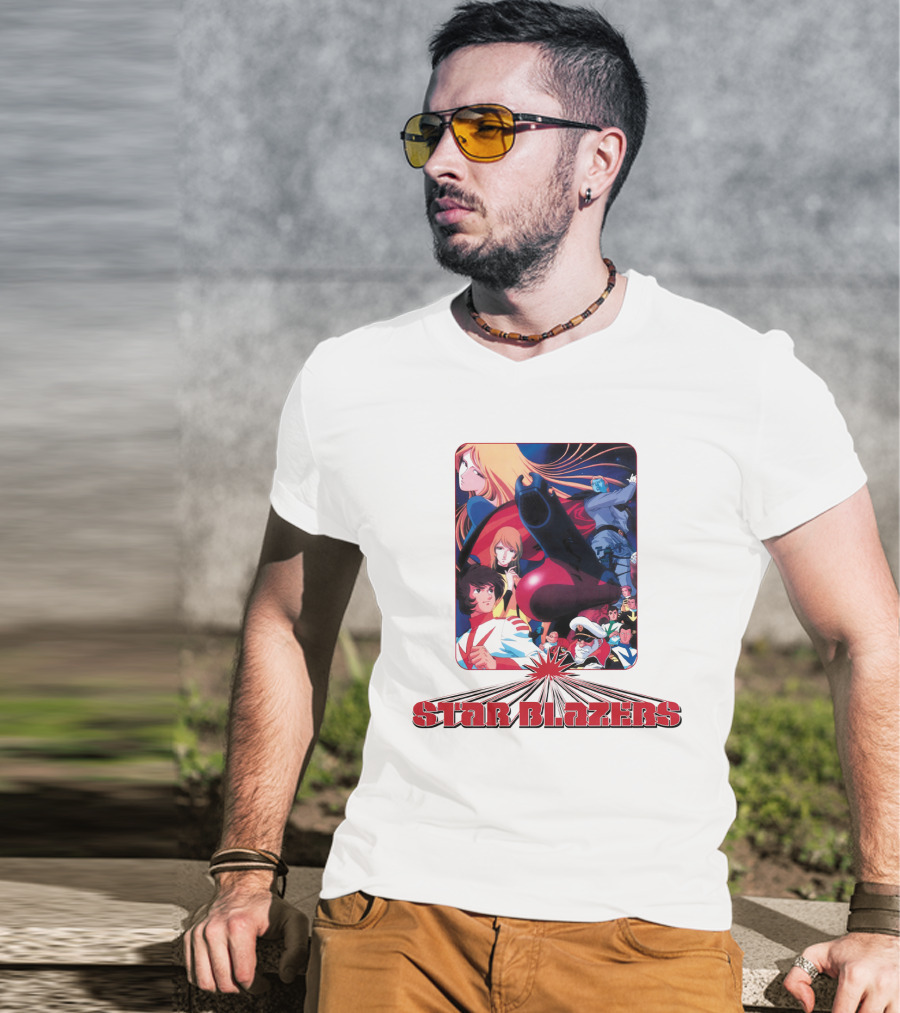 Star Blazers Classic Anime Character Montage Series T-Shirt