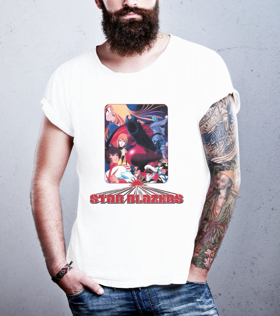Star Blazers Classic Anime Character Montage Series T-Shirt