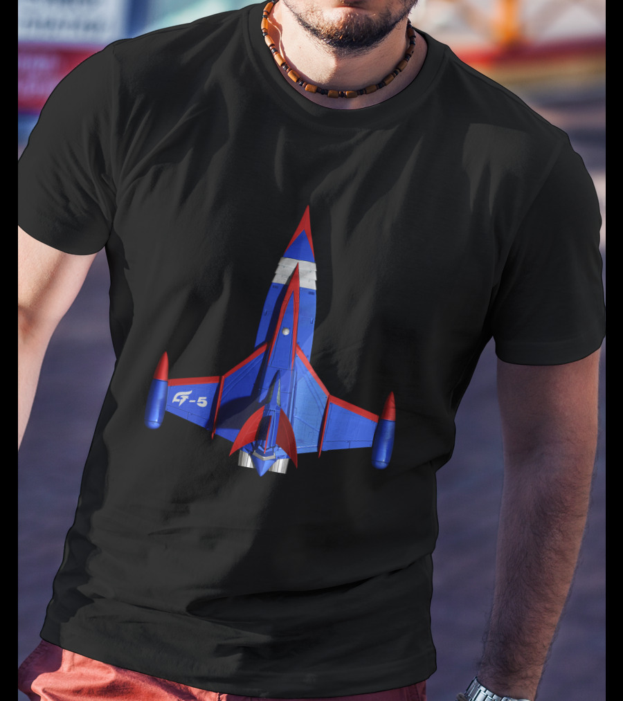 Battle Of The Planets G5 Up Jet Fighter Spaceship T-Shirt