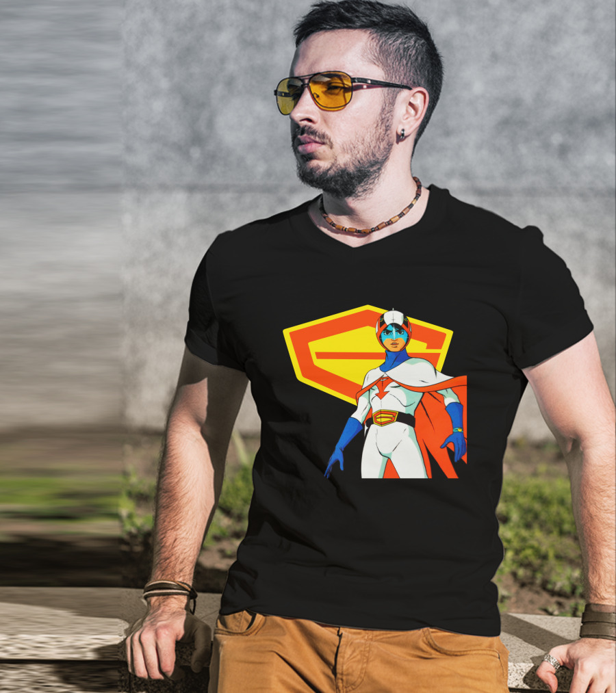 Battle Of The Planets G Force Iconic Character With Emblem T-Shirt