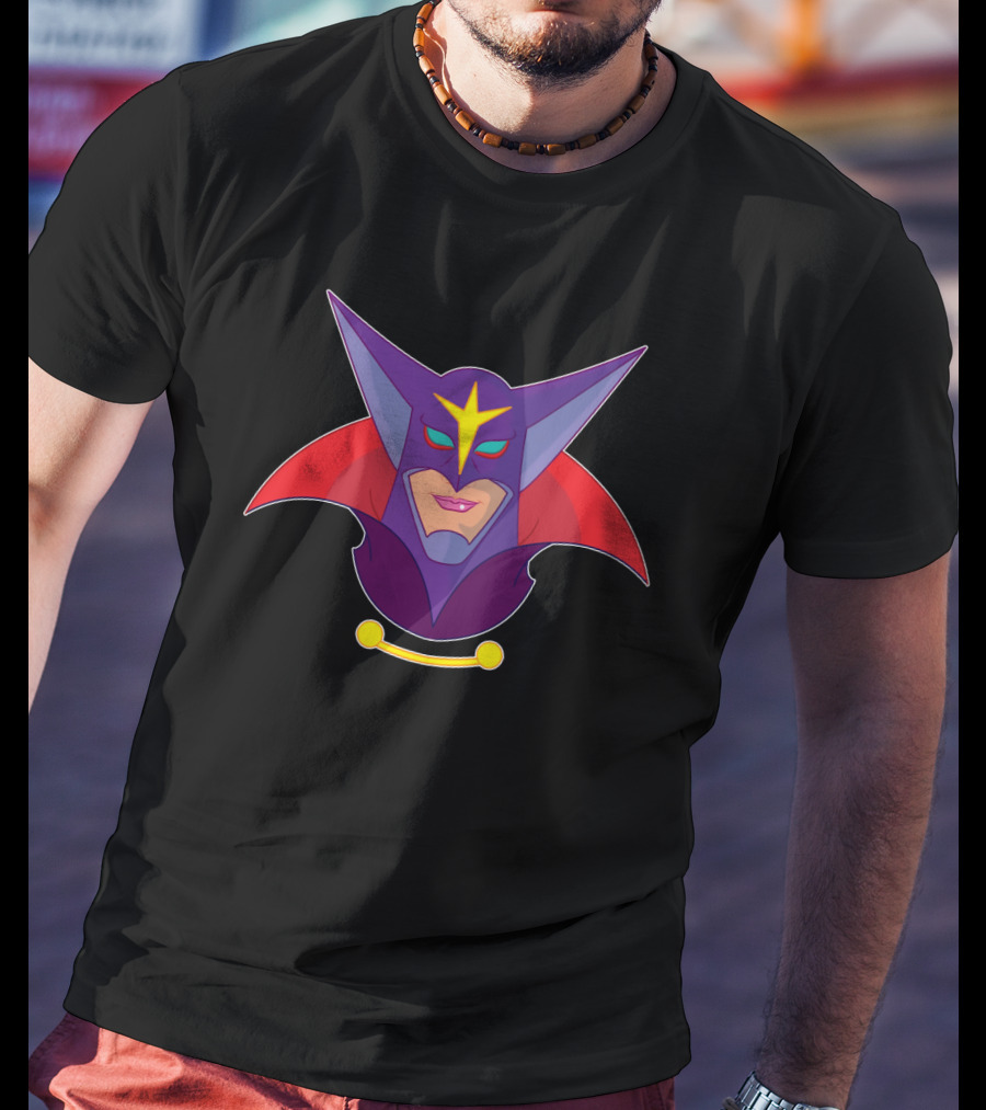 Zoltar Battle Of The Planets Villain Mask Emblem T-Shirt