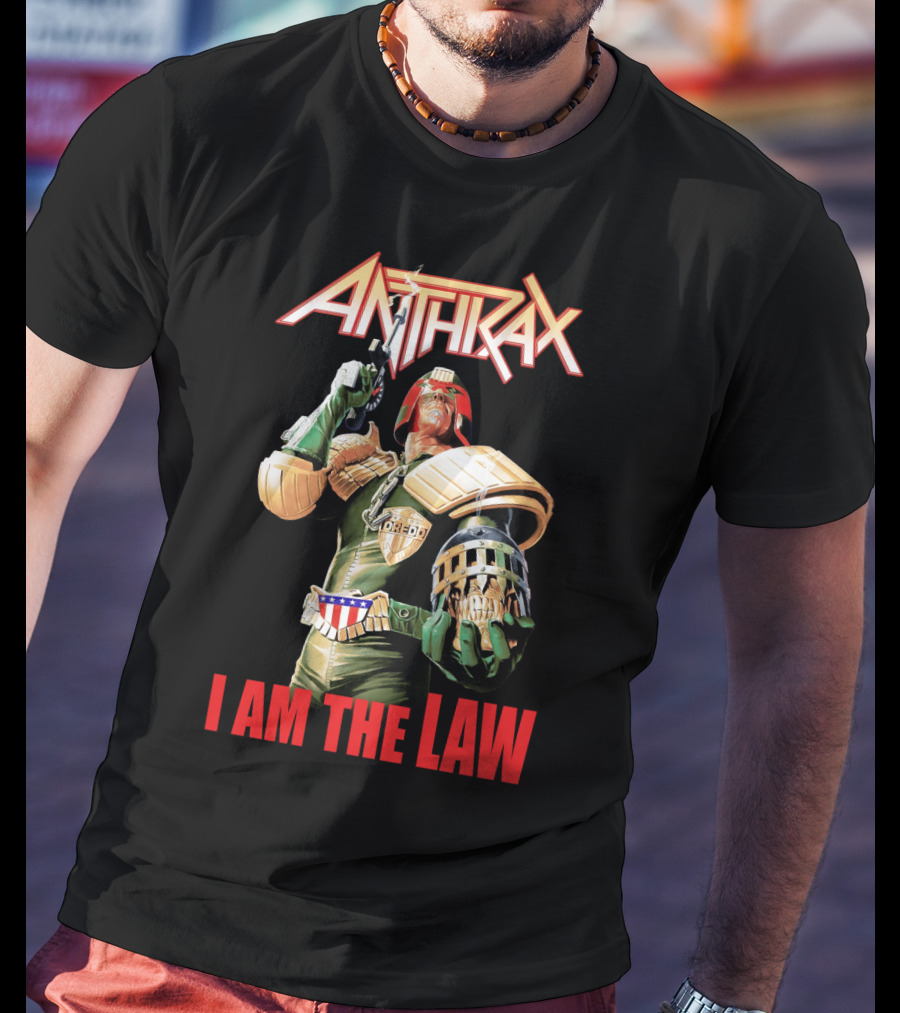 Anthrax Judge Dredd I Am The Law T-Shirt