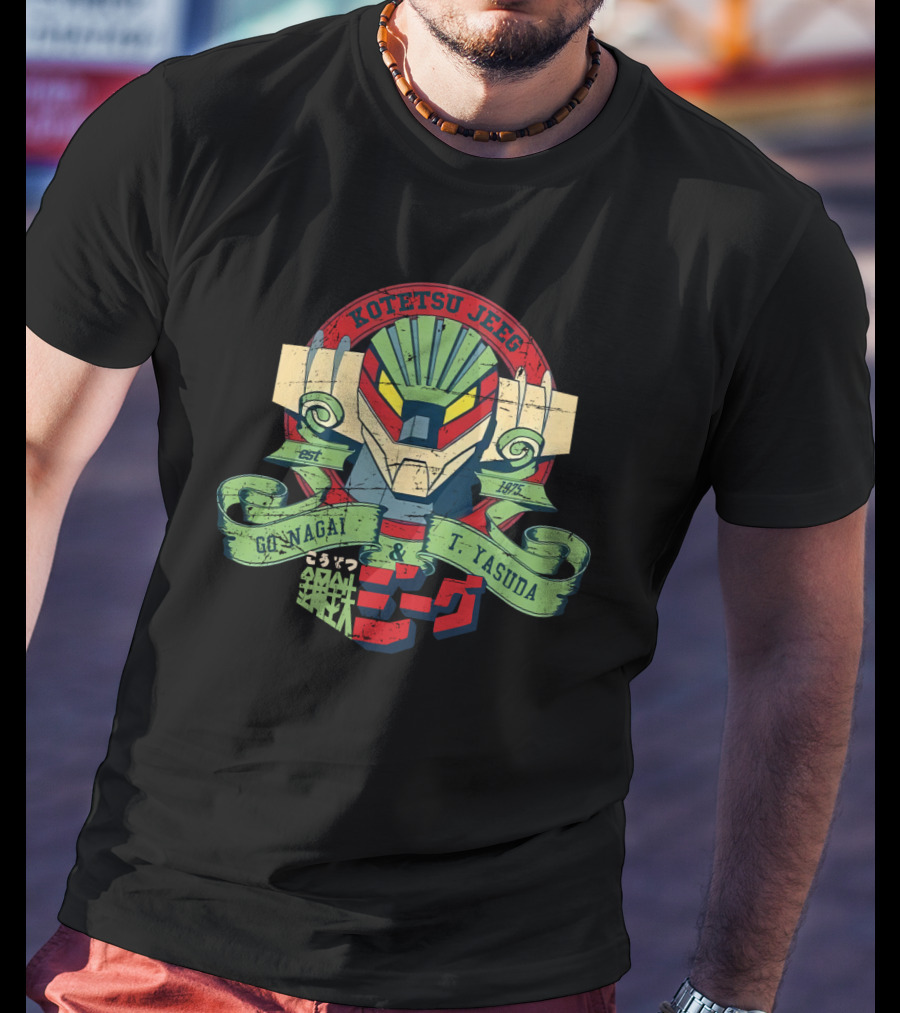 Kotetsu Jeeg Go Nagai T. Yasuda 1975 Japan Robot T-Shirt