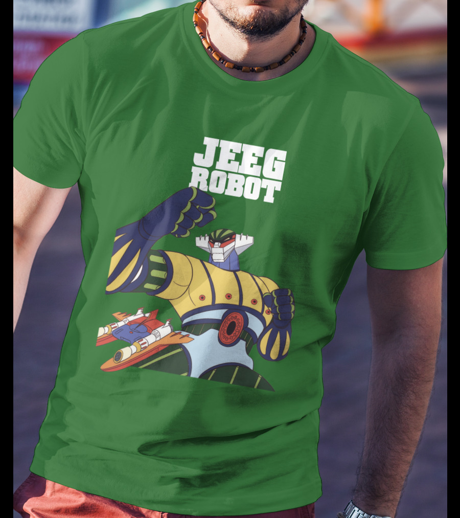 Jeeg Robot Anime Mecha Hero Dynamic Pose T-Shirt