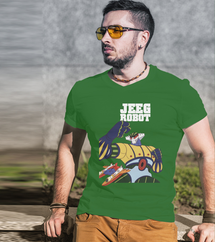 Jeeg Robot Anime Mecha Hero Dynamic Pose T-Shirt