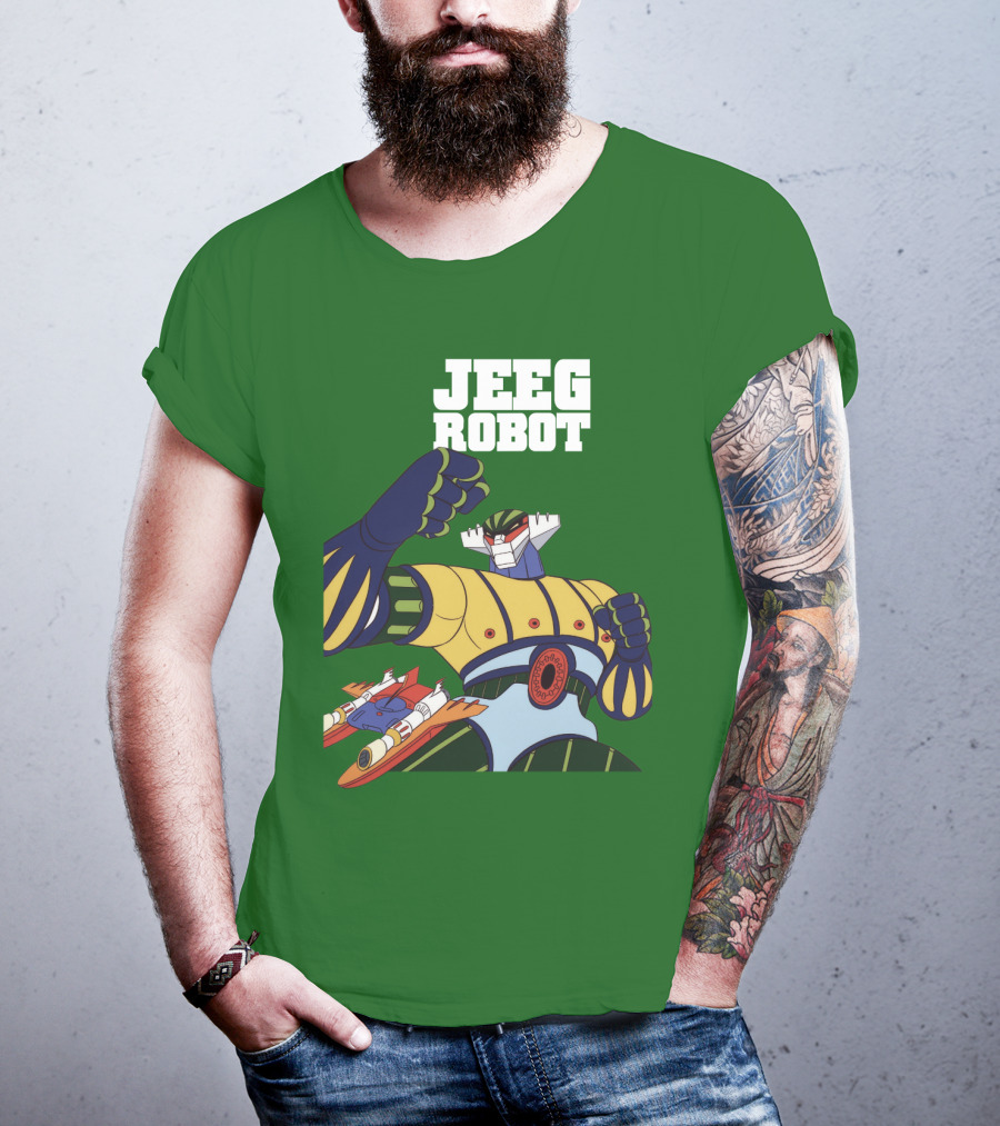 Jeeg Robot Anime Mecha Hero Dynamic Pose T-Shirt