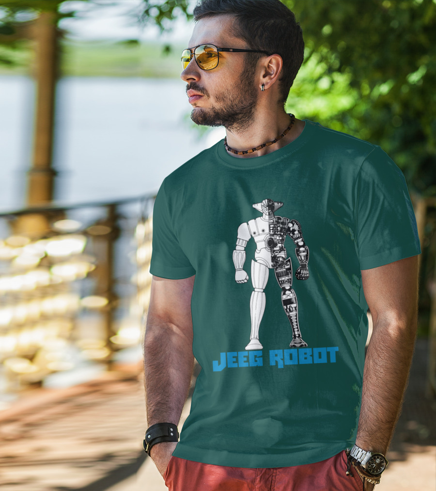 Jeeg Robot Cyborg Half-Mechanical T-Shirt