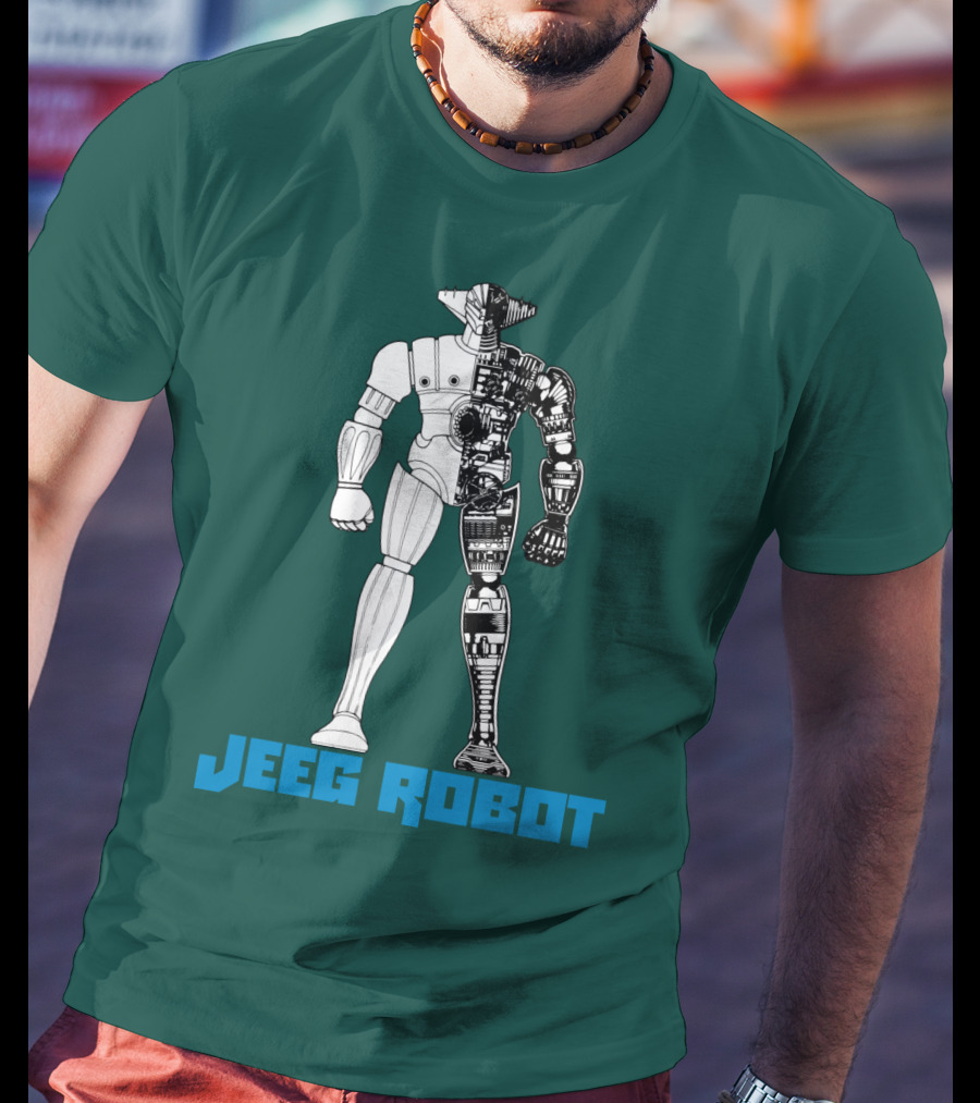 Jeeg Robot Cyborg Half-Mechanical T-Shirt