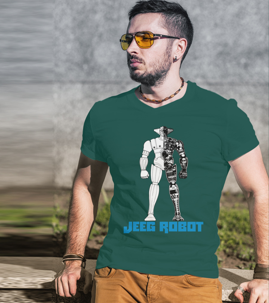 Jeeg Robot Cyborg Half-Mechanical T-Shirt