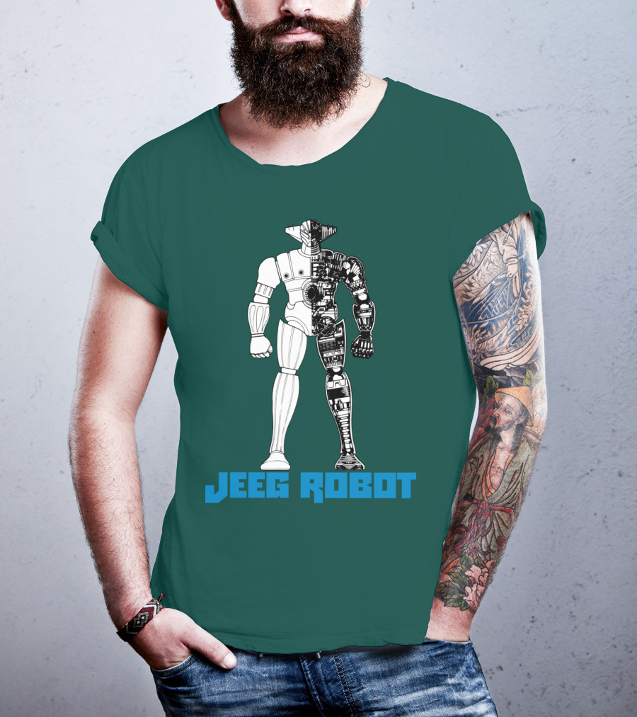 Jeeg Robot Cyborg Half-Mechanical T-Shirt