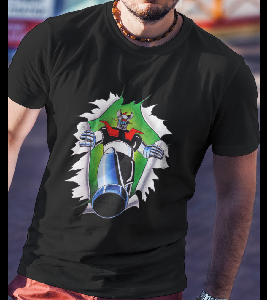 Camisetas Mazinger Z Robot Breakthrough T-Shirt