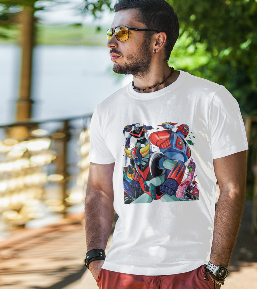 Mazinger Z Great Mazinger Boss Borot Koji Kabuto Tetsuya Tsurugi Iconic Robot Heroes Battle T-Shirt