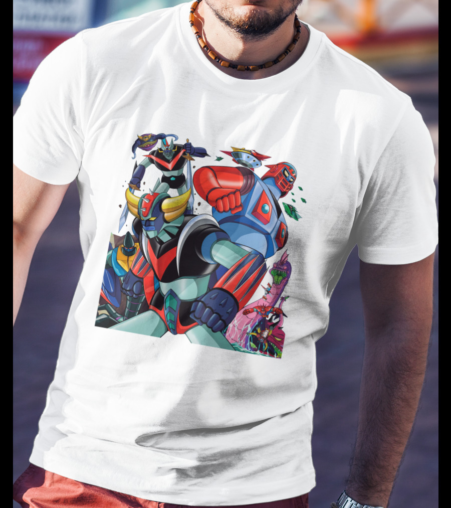 Mazinger Z Great Mazinger Boss Borot Koji Kabuto Tetsuya Tsurugi Iconic Robot Heroes Battle T-Shirt