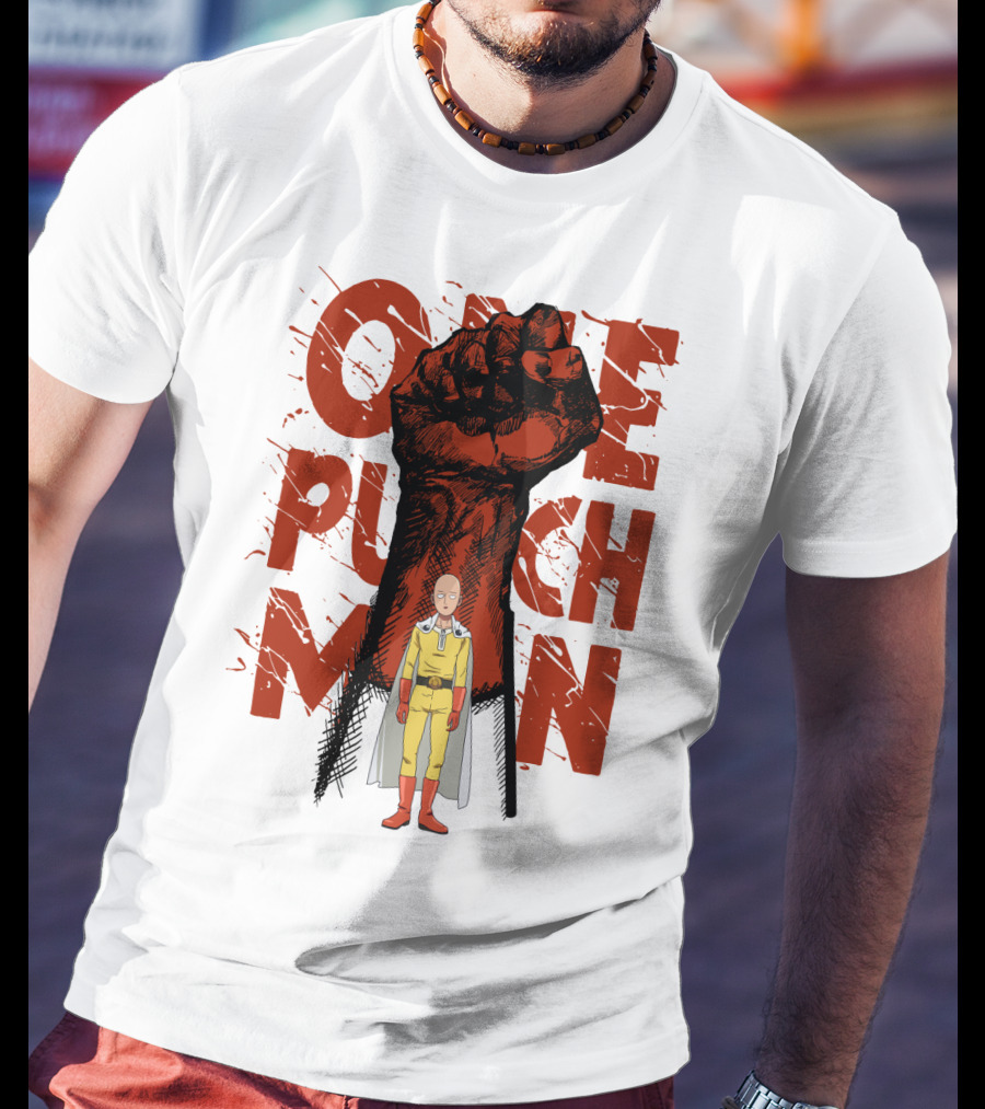 One Punch Man Saitama Hero Fist Power T-Shirt