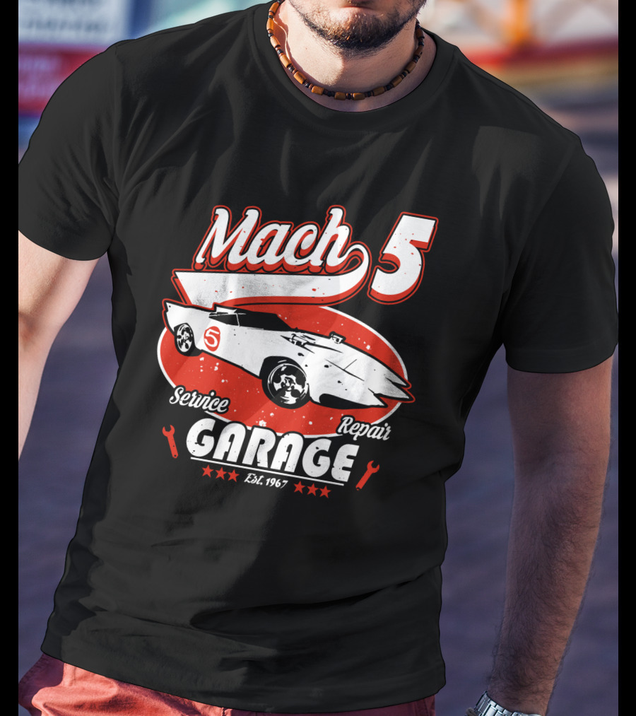 Mach 5 Service Repair Garage Est 1967 T-Shirt