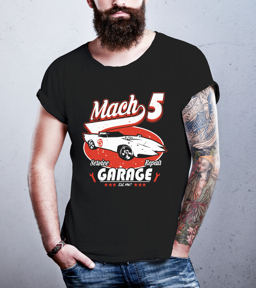 Mach 5 Service Repair Garage Est 1967 T-Shirt
