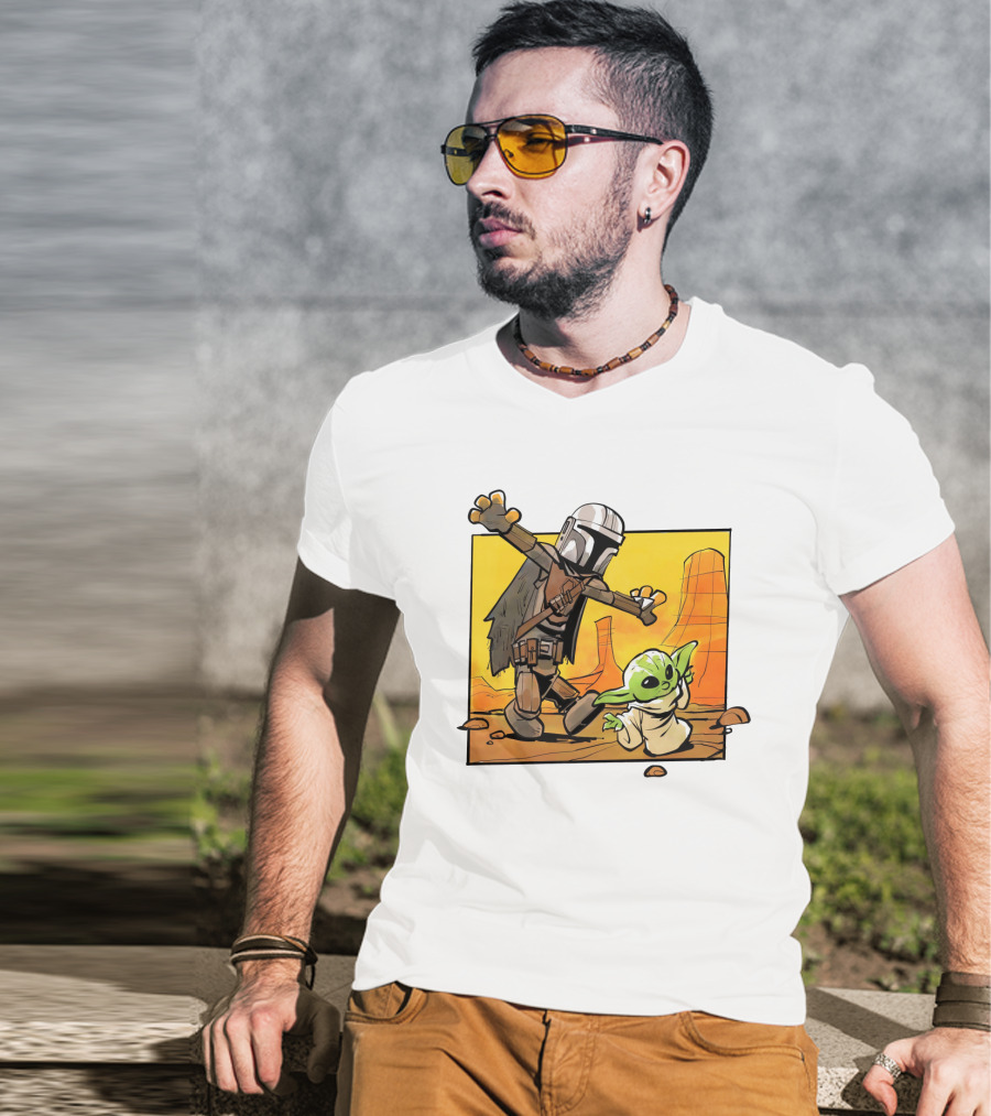 The Mandalorian And Grogu Desert Adventure Baby Yoda T-Shirt