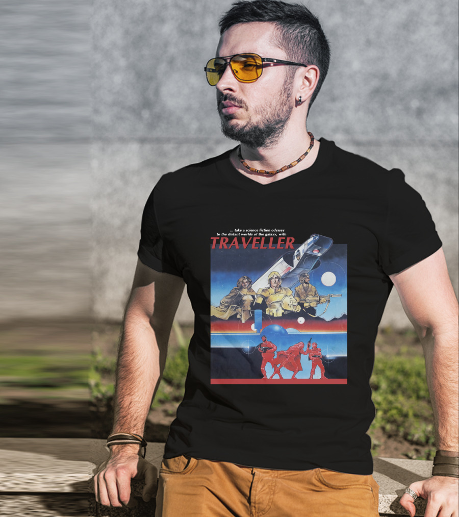 Traveller Science Fiction Odyssey To The Distant Worlds Of The Galaxy T-Shirt