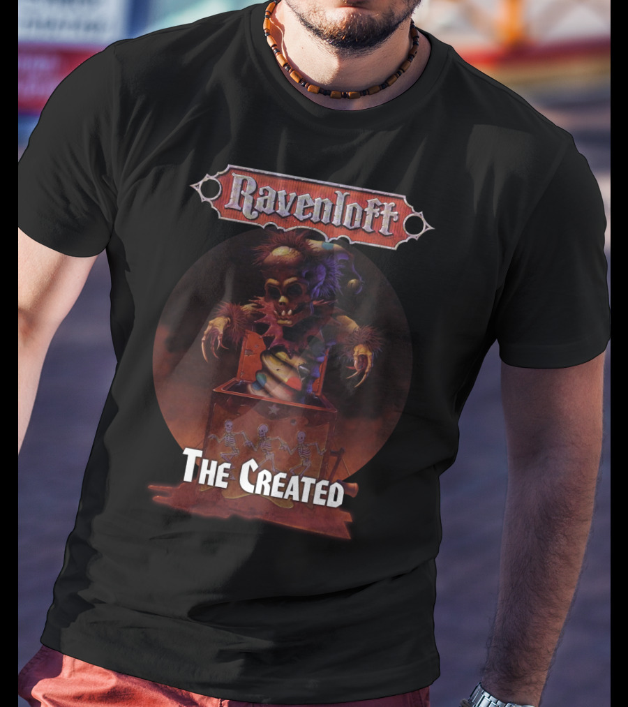 Ravenloft The Created Creepy Puppet Box With Skeletons T-Shirt