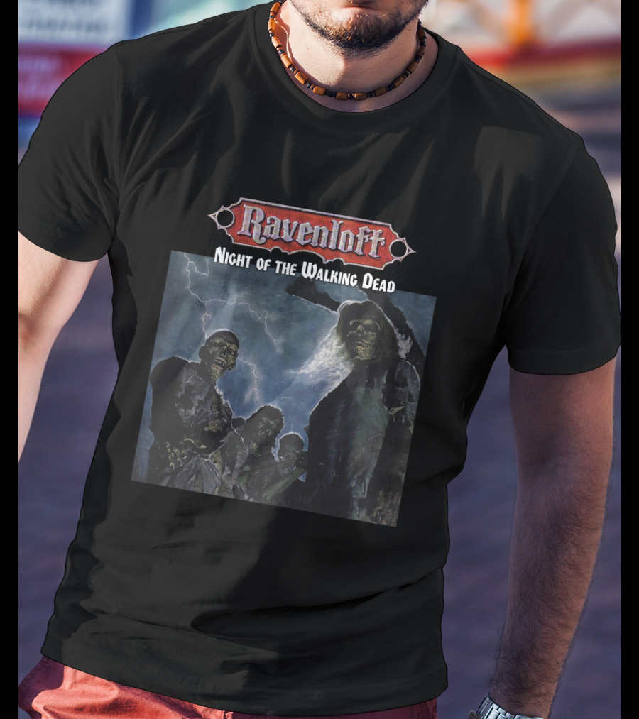 Ravenloft Night Of The Walking Dead Zombie Apocalypse Scene T-Shirt