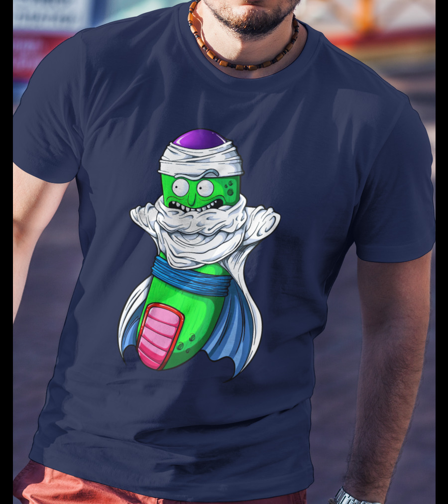Rick And Morty Pickle Rick Meets Dragon Ball Z Fusion T-Shirt