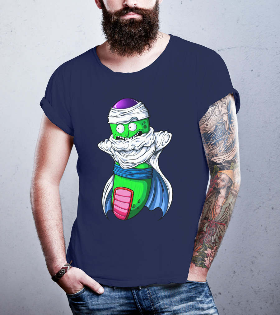 Rick And Morty Pickle Rick Meets Dragon Ball Z Fusion T-Shirt