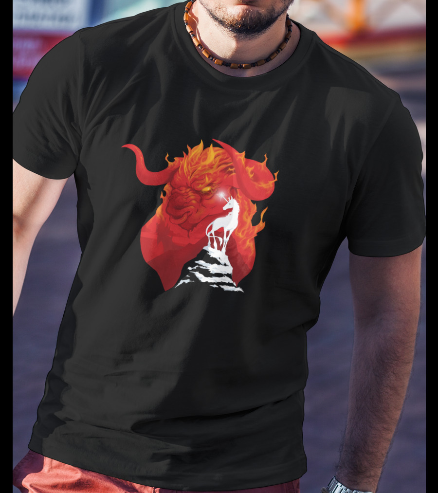 The Last Unicorn Red Bull Fiery Showdown T-Shirt