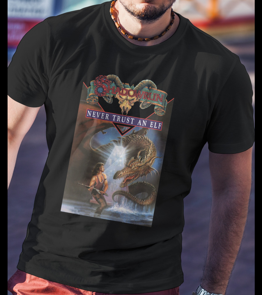Shadowrun Never Trust An Elf T-Shirt