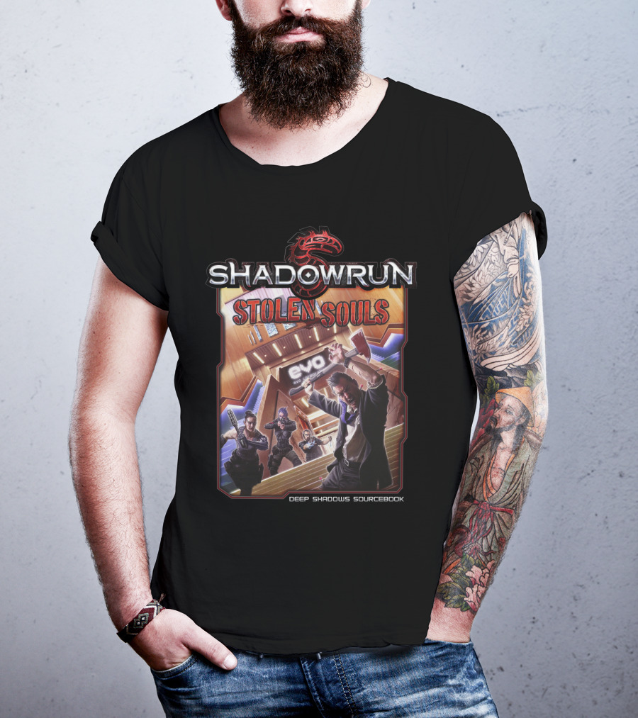 Shadowrun Stolen Souls Deep Shadows Sourcebook T-Shirt