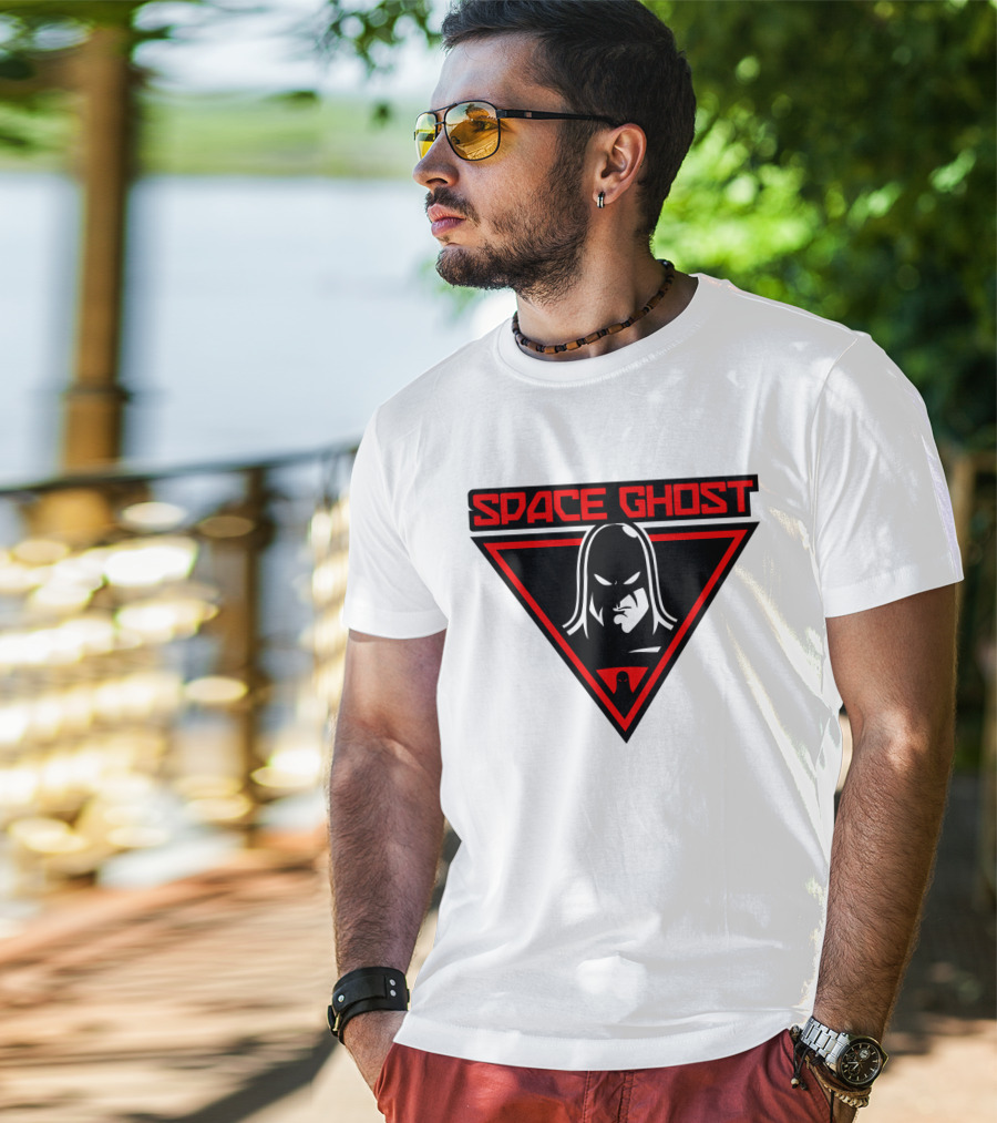 Space Ghost Logo With Red Triangle T-Shirt