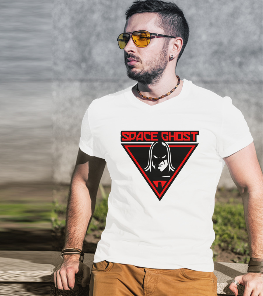 Space Ghost Logo With Red Triangle T-Shirt