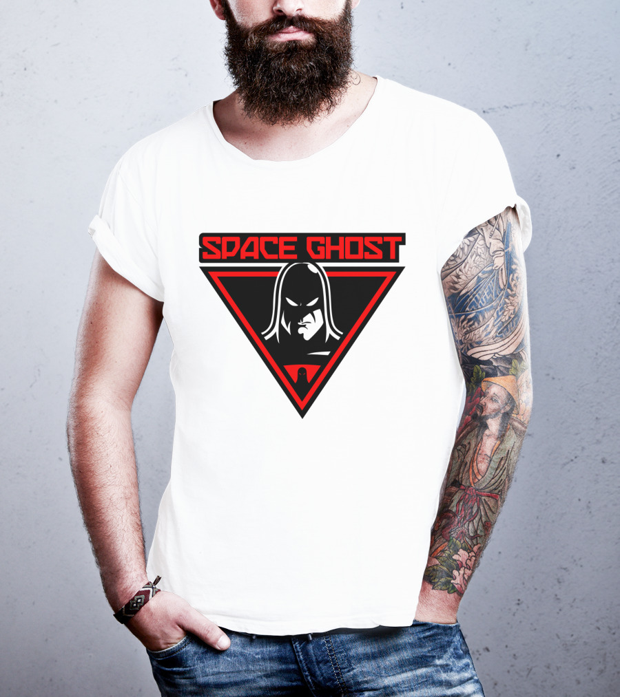 Space Ghost Logo With Red Triangle T-Shirt